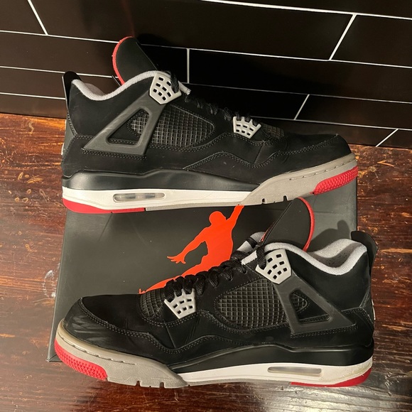 Air Jordan 4 Bred Size 12 With Box 2012 Release - Picture 7 of 11